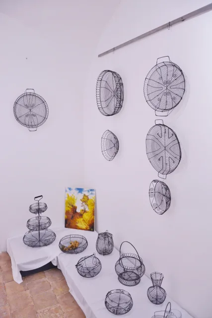 expozice výstavy Dráteník Jaroslav Frk v Unhošti